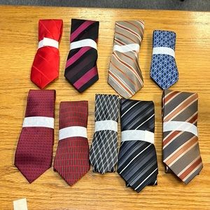Lot of 9 Mens Ties